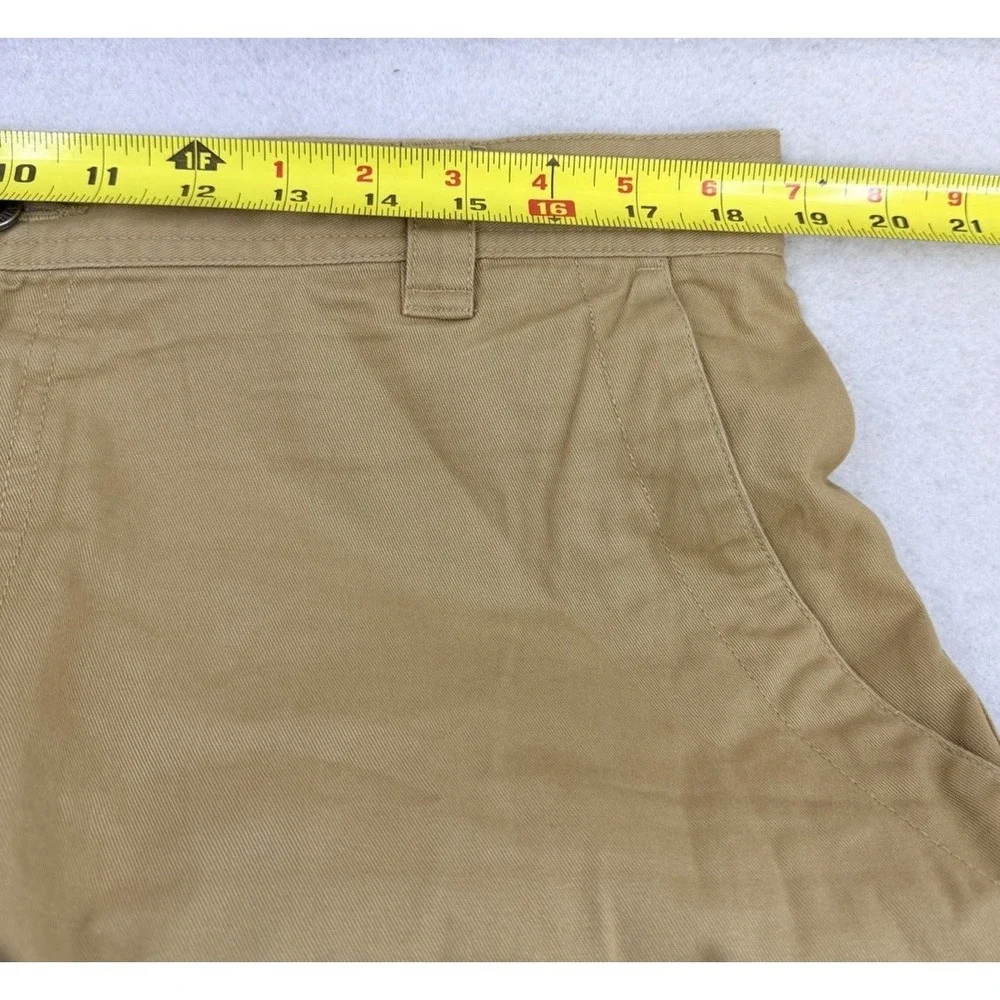 Columbia 36W 10L Khaki Cotton Cargo Men's Shorts AM4692, Omni-Shade